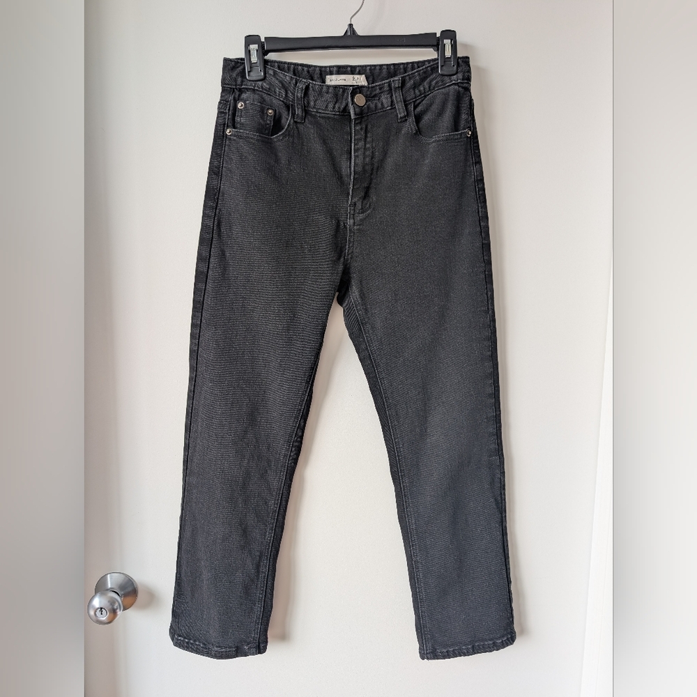 Say & Write High Rise Straight Black Jeans